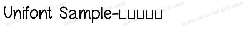 Unifont Sample字体转换